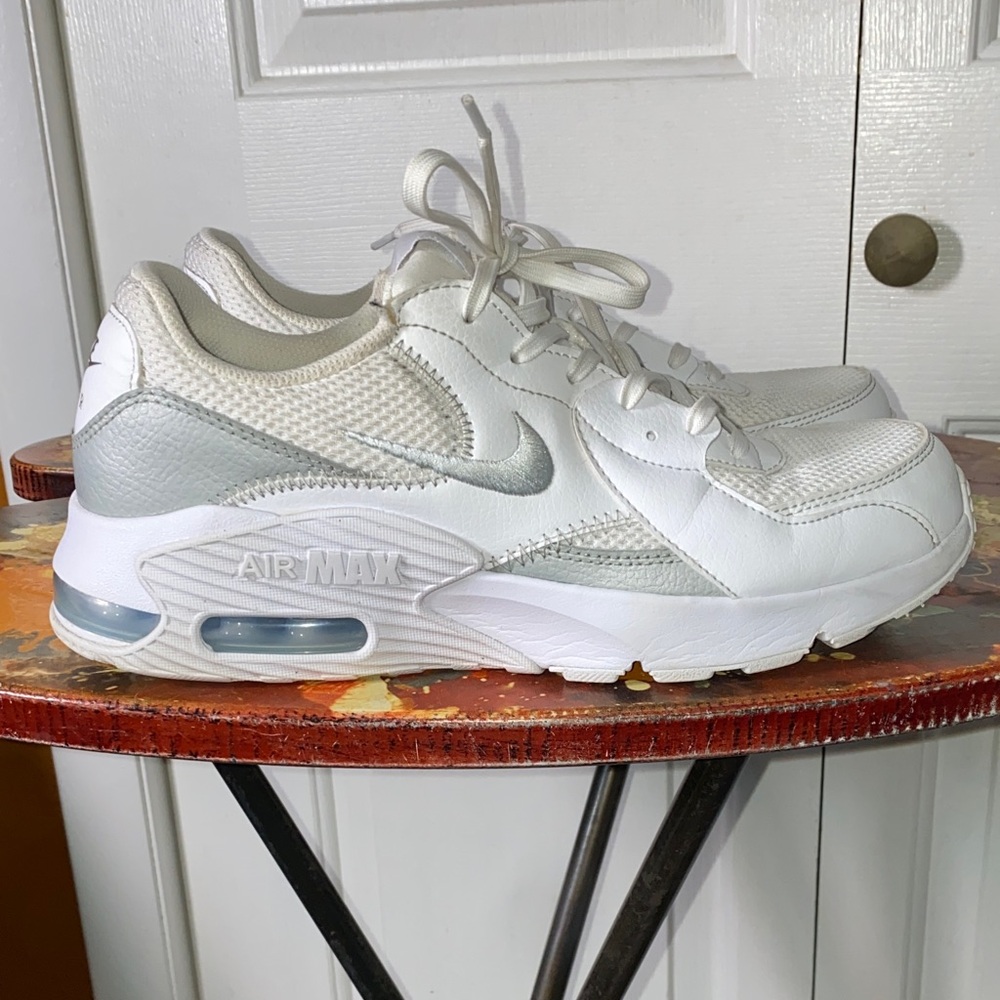 Nike Air Max White and Gray Sneakers